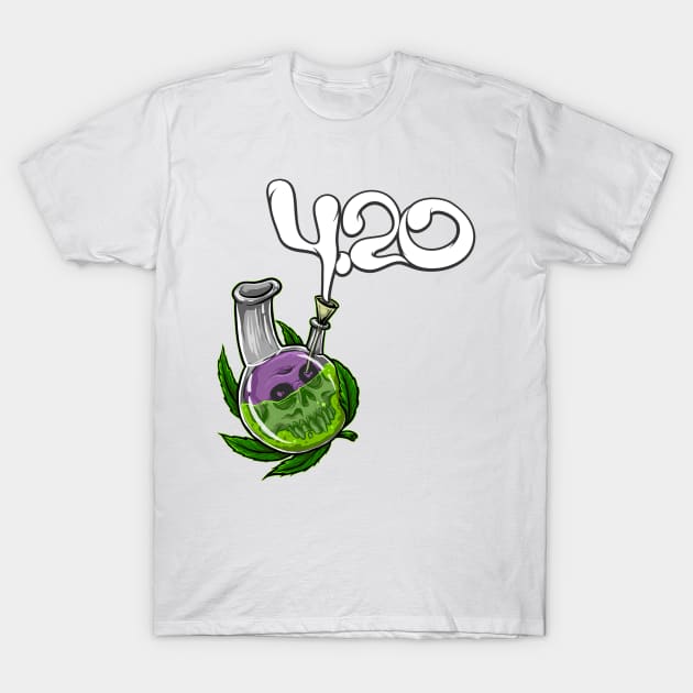 420 Bong T-Shirt by Trenkey Creations